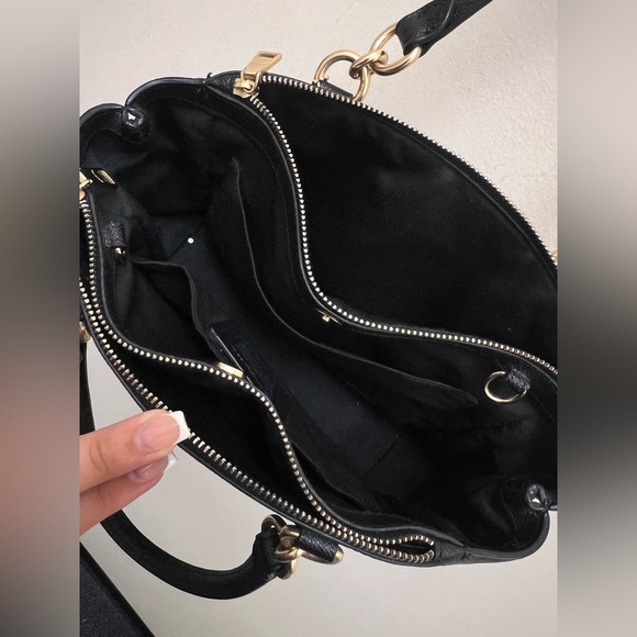 Coach Black Leather hand Bag - EXCELLENT CONDITION! - Picture 3 of 7